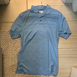 Blue casual golf polo